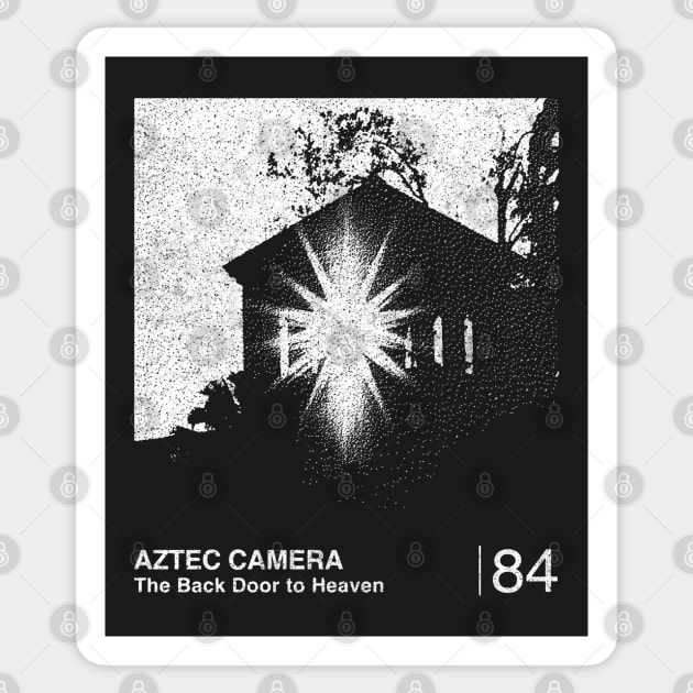 Aztec Camera / Minimalist Graphic Design Fan Sticker by saudade